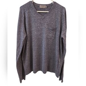 VINCE MEN'S LINEN BLEND V-NECK PULLOVER SWEATER. SIZE XXL.